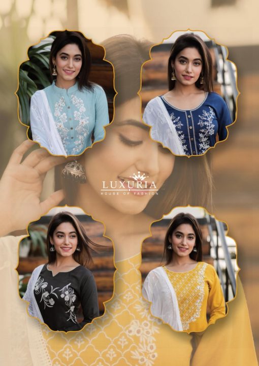 Luxuria Ruhani Kurti with Dupatta Wholesale Catalog 4 Pcs 10 510x721 - Luxuria Ruhani Kurti with Dupatta Wholesale Catalog 4 Pcs