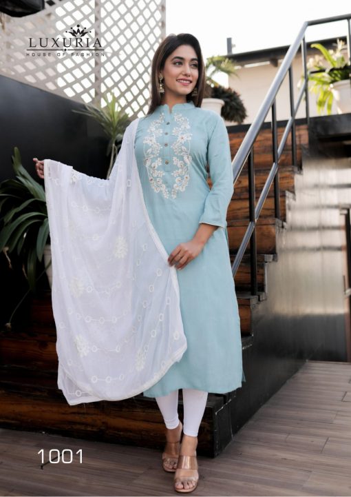 Luxuria Ruhani Kurti with Dupatta Wholesale Catalog 4 Pcs 6 510x721 - Luxuria Ruhani Kurti with Dupatta Wholesale Catalog 4 Pcs