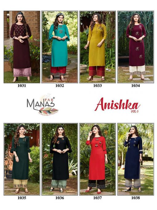 Manas Anishka Vol 5 Kurti with Palazzo Wholesale Catalog 8 Pcs 11 510x680 - Manas Anishka Vol 5 Kurti with Palazzo Wholesale Catalog 8 Pcs