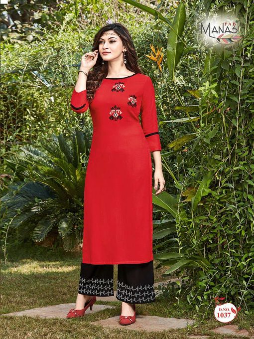 Manas Anishka Vol 5 Kurti with Palazzo Wholesale Catalog 8 Pcs 2 510x680 - Manas Anishka Vol 5 Kurti with Palazzo Wholesale Catalog 8 Pcs