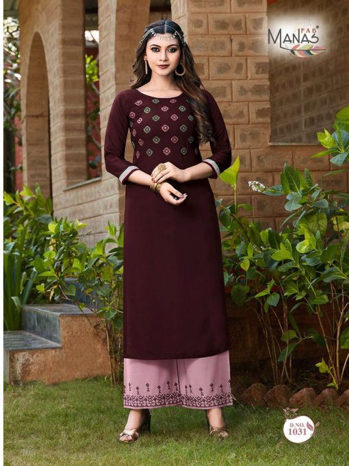 Manas Anishka Vol 5 Kurti with Palazzo Wholesale Catalog 8 Pcs 7 510x680 - Manas Anishka Vol 5 Kurti with Palazzo Wholesale Catalog 8 Pcs