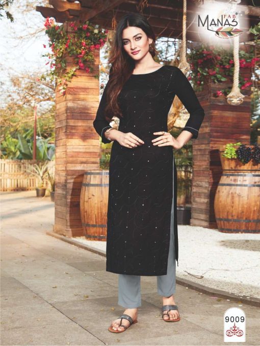 Manas Sequence Kurti Wholesale Catalog 10 Pcs 10 510x680 - Manas Sequence Kurti Wholesale Catalog 10 Pcs