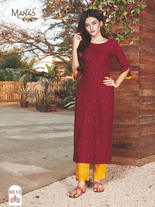 Manas Sequence Kurti Wholesale Catalog 10 Pcs 13 510x680 - Manas Sequence Kurti Wholesale Catalog 10 Pcs