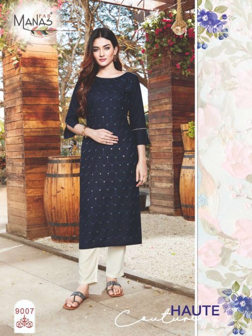 Manas Sequence Kurti Wholesale Catalog 10 Pcs 14 510x680 - Manas Sequence Kurti Wholesale Catalog 10 Pcs