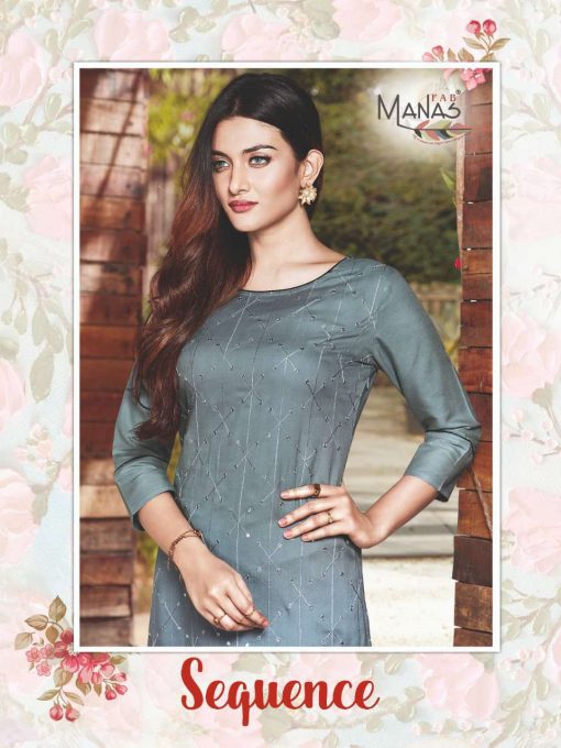 Manas Sequence Kurti Wholesale Catalog 10 Pcs 3 510x680 - Manas Sequence Kurti Wholesale Catalog 10 Pcs