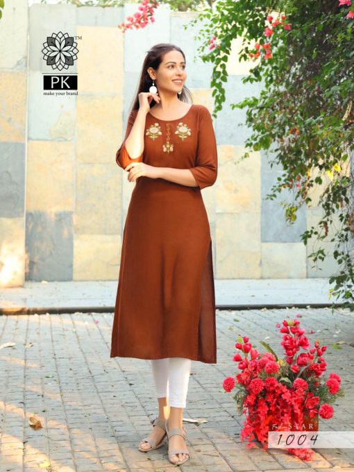 Pk Fashion Star Vol 1 Kurti Wholesale Catalog 10 Pcs 10 510x680 - Pk Fashion Star Vol 1 Kurti Wholesale Catalog 10 Pcs