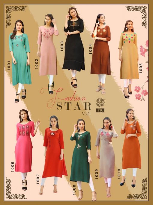 Pk Fashion Star Vol 1 Kurti Wholesale Catalog 10 Pcs 16 510x680 - Pk Fashion Star Vol 1 Kurti Wholesale Catalog 10 Pcs