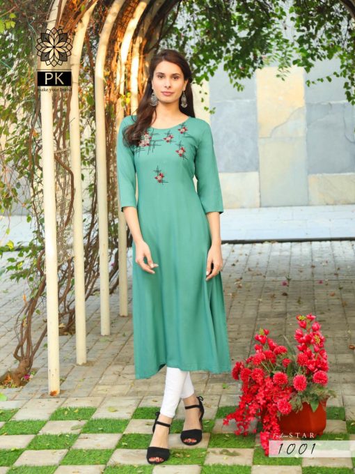 Pk Fashion Star Vol 1 Kurti Wholesale Catalog 10 Pcs 4 510x680 - Pk Fashion Star Vol 1 Kurti Wholesale Catalog 10 Pcs