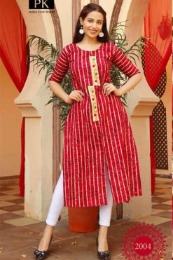 Pk Fashion Trend Vol 2 Kurti Wholesale Catalog 7 Pcs