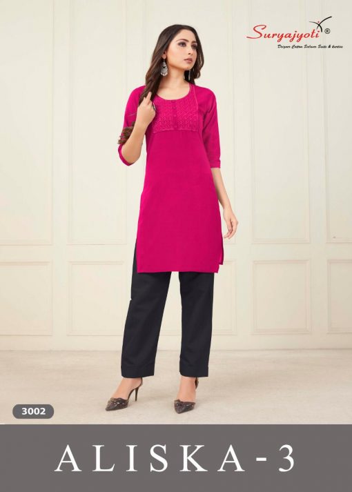 Suryajyoti Aliska Vol 3 Kurti Wholesale Catalog 10 Pcs 1 510x713 - Suryajyoti Aliska Vol 3 Kurti Wholesale Catalog 10 Pcs