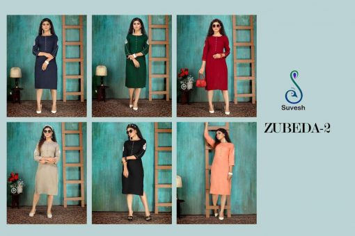 Suvesh Zubeda Vol 2 Kurti Wholesale Catalog 6 Pcs 7 510x340 - Suvesh Zubeda Vol 2 Kurti Wholesale Catalog 6 Pcs