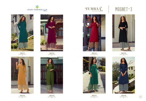 Vinay Tumbaa Magnet Vol 3 Kurti with Palazzo Wholesale Catalog 8 Pcs 11 510x351 - Vinay Tumbaa Magnet Vol 3 Kurti with Palazzo Wholesale Catalog 8 Pcs