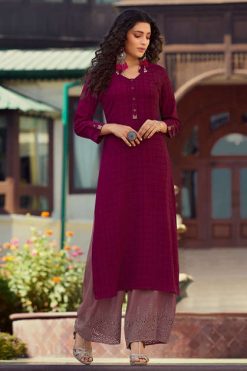 Vinay Tumbaa Magnet Vol 3 Kurti with Palazzo Wholesale Catalog 8 Pcs