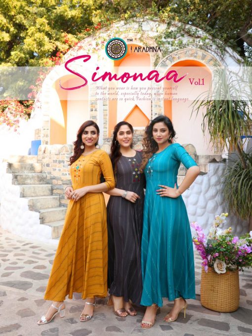 Aradhna Simonaa Vol 1 Kurti Wholesale Catalog 8 Pcs 3 510x680 - Aradhna Simonaa Vol 1 Kurti Wholesale Catalog 8 Pcs