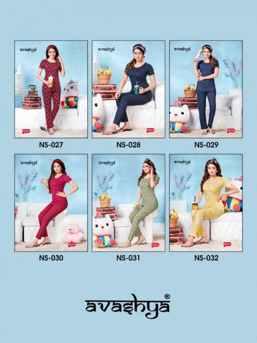 Avashya Premium Night Wear Vol 5 Wholesale Catalog 6 Pcs 8 510x680 - Avashya Premium Night Wear Vol 5 Wholesale Catalog 6 Pcs