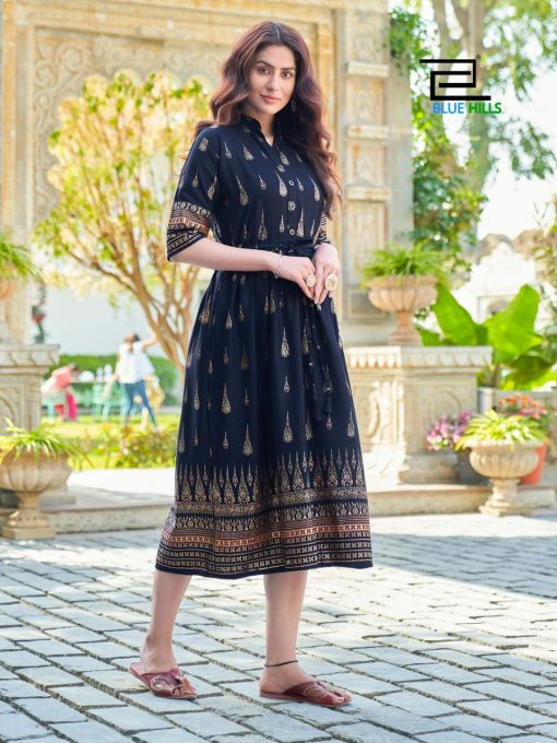 Blue Hills Gold Fish Kurti Wholesale Catalog 4 Pcs 1 510x680 - Blue Hills Gold Fish Kurti Wholesale Catalog 4 Pcs