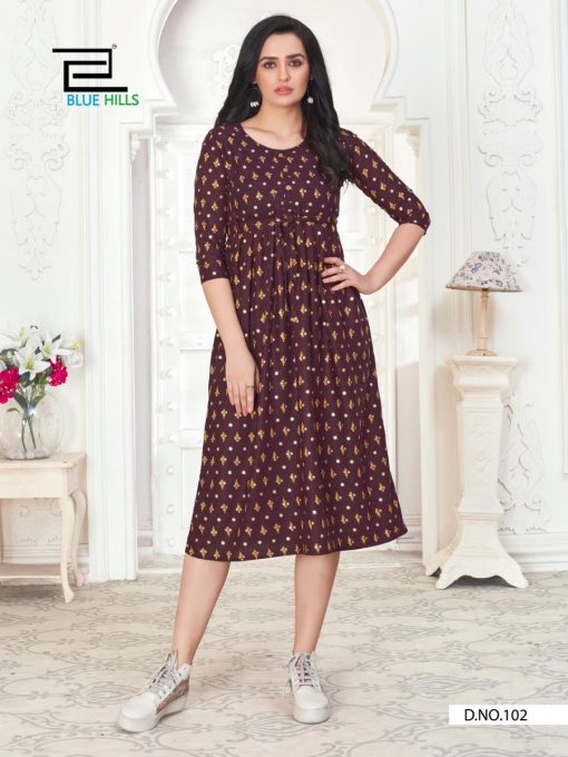 Blue Hills Hi Fi Kurti Wholesale Catalog 4 Pcs 1 510x680 - Blue Hills Hi Fi Kurti Wholesale Catalog 4 Pcs