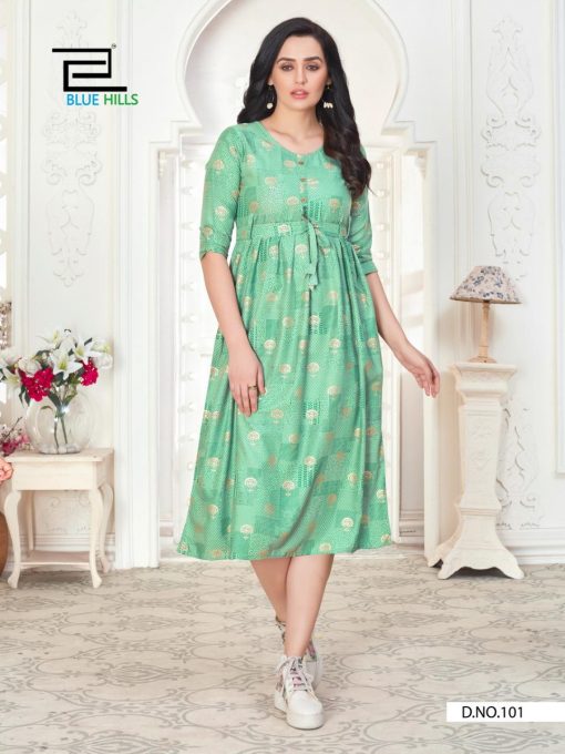 Blue Hills Hi Fi Kurti Wholesale Catalog 4 Pcs 3 510x680 - Blue Hills Hi Fi Kurti Wholesale Catalog 4 Pcs