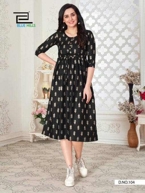 Blue Hills Hi Fi Kurti Wholesale Catalog 4 Pcs 5 510x680 - Blue Hills Hi Fi Kurti Wholesale Catalog 4 Pcs