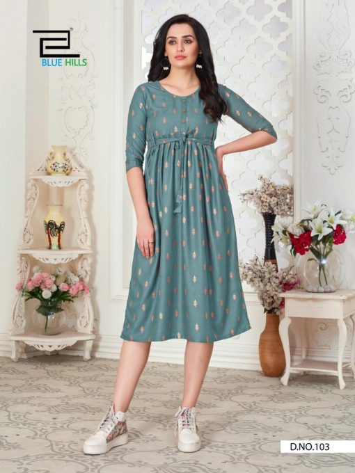 Blue Hills Hi Fi Kurti Wholesale Catalog 4 Pcs 7 510x680 - Blue Hills Hi Fi Kurti Wholesale Catalog 4 Pcs