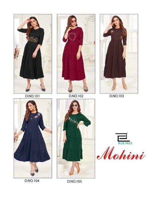 Blue Hills Mohini Kurti Wholesale Catalog 5 Pcs 11 510x680 - Blue Hills Mohini Kurti Wholesale Catalog 5 Pcs