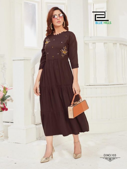 Blue Hills Mohini Kurti Wholesale Catalog 5 Pcs 2 510x680 - Blue Hills Mohini Kurti Wholesale Catalog 5 Pcs