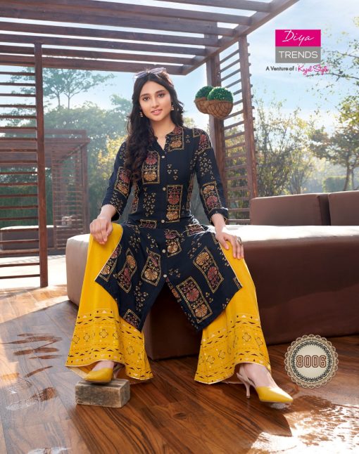 Diya Trends Bibas Vol 8 by Kajal Style Kurti with Palazzo Pant Wholesale Catalog 14 Pcs 12 510x646 - Diya Trends Biba’s Vol 8 by Kajal Style Kurti with Palazzo Pant Wholesale Catalog 14 Pcs