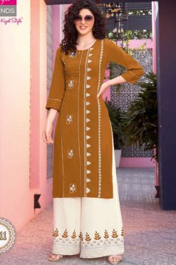 Diya Trends Biba’s Vol 8 by Kajal Style Kurti with Palazzo Pant Wholesale Catalog 14 Pcs