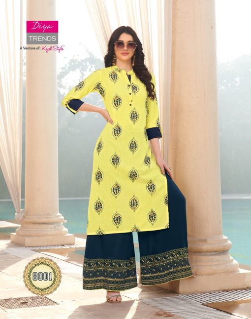 Diya Trends Bibas Vol 8 by Kajal Style Kurti with Palazzo Pant Wholesale Catalog 14 Pcs 8 510x646 - Diya Trends Biba’s Vol 8 by Kajal Style Kurti with Palazzo Pant Wholesale Catalog 14 Pcs