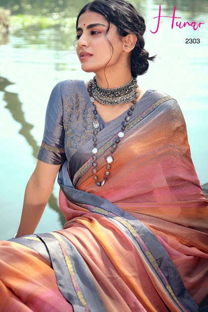 Kashvi Hunar by Lt Fabrics Saree Sari Wholesale Catalog 10 Pcs