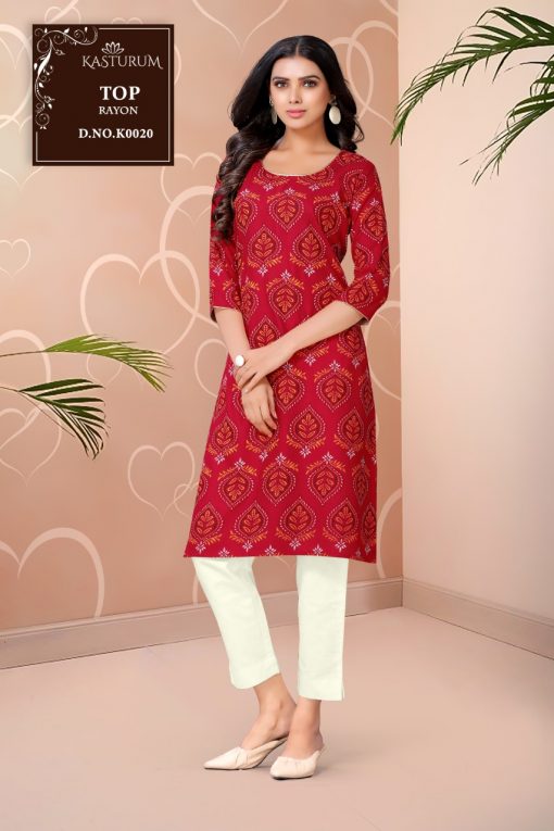 Kasturam K Series by Kajal Style Kurti Wholesale Catalog 11 Pcs 4 510x765 - Kasturam K Series by Kajal Style Kurti Wholesale Catalog 11 Pcs