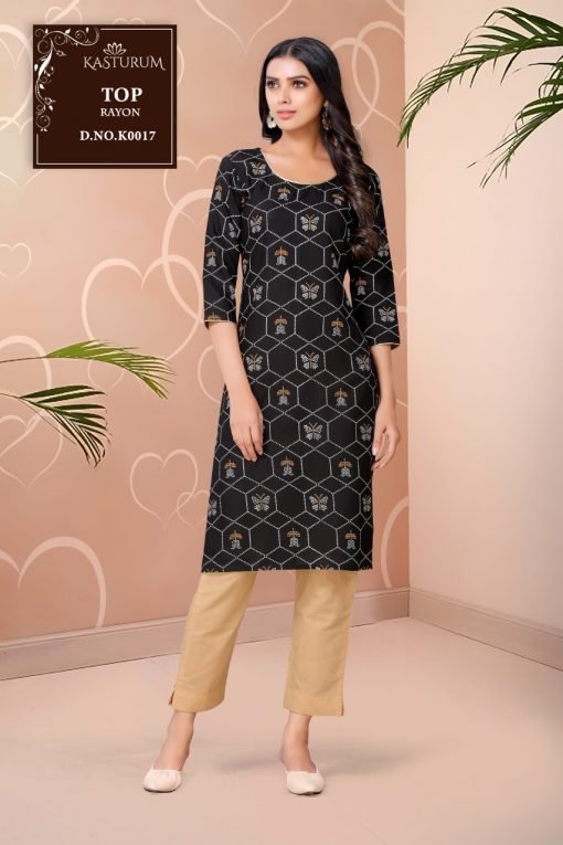 Kasturam K Series by Kajal Style Kurti Wholesale Catalog 11 Pcs 7 510x765 - Kasturam K Series by Kajal Style Kurti Wholesale Catalog 11 Pcs