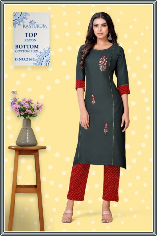 Kasturam by Kajal Style Kurti Palazzo Pant Wholesale Catalog 10 Pcs 2 510x765 - Kasturam by Kajal Style Kurti with Palazzo Pant Wholesale Catalog 10 Pcs