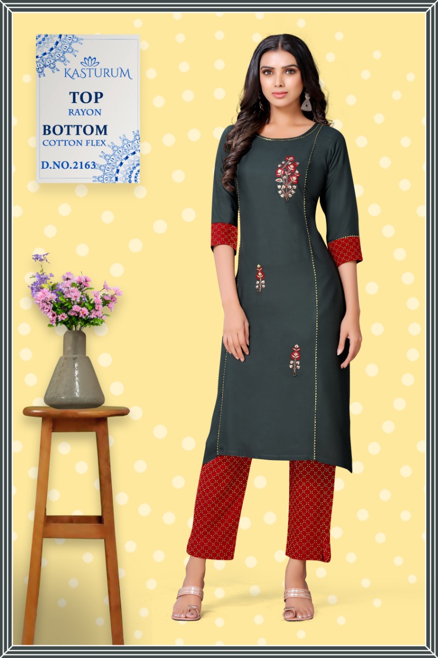 Janasya Multicolor printed cotton ethnic kurti with narrow pant - Janasya -  2977469