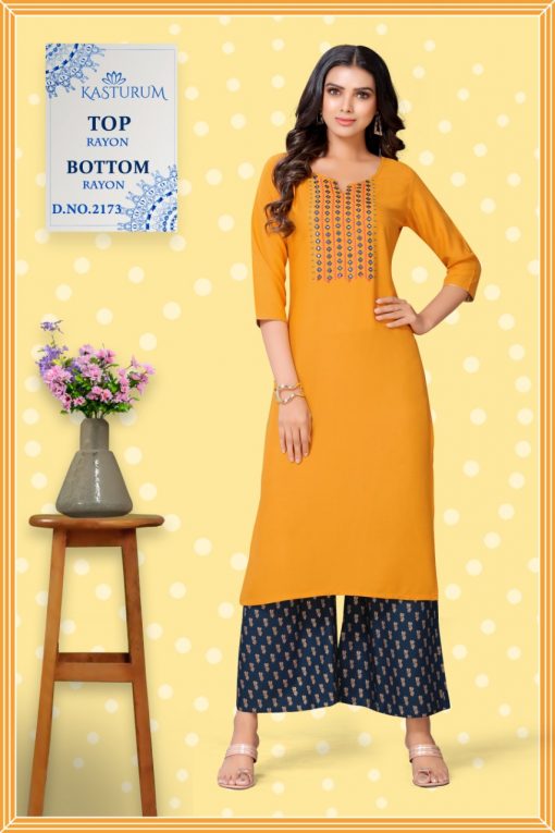 Kasturam by Kajal Style Kurti Palazzo Pant Wholesale Catalog 10 Pcs 8 510x765 - Kasturam by Kajal Style Kurti with Palazzo Pant Wholesale Catalog 10 Pcs