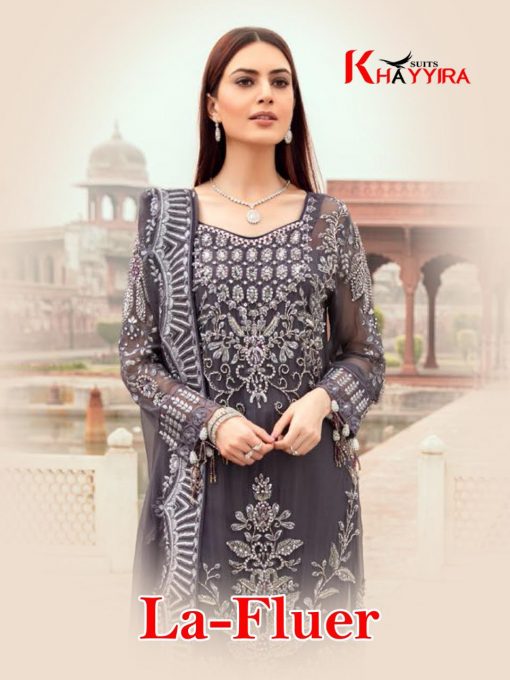 Khayyira La Fluer Salwar Suit Wholesale Catalog 3 Pcs 1 510x680 - Khayyira La Fluer Salwar Suit Wholesale Catalog 3 Pcs