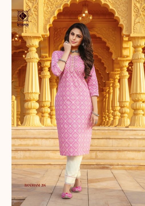 Kiana Bandhani Vol 2 Kurti with Pant Wholesale Catalog 8 Pcs 4 510x725 - Kiana Bandhani Vol 2 Kurti with Pant Wholesale Catalog 8 Pcs