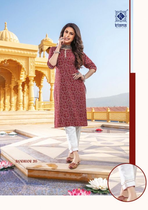 Kiana Bandhani Vol 2 Kurti with Pant Wholesale Catalog 8 Pcs 9 510x725 - Kiana Bandhani Vol 2 Kurti with Pant Wholesale Catalog 8 Pcs