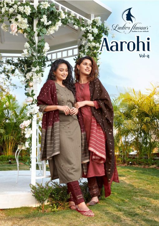 Ladies Flavour Aarohi Vol 4 Kurti with Bottom Dupatta Wholesale Catalog 5 Pcs 1 510x721 - Ladies Flavour Aarohi Vol 4 Kurti with Bottom Dupatta Wholesale Catalog 5 Pcs