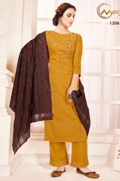 Manya Shine Kurti with Dupatta Bottom Wholesale Catalog 6 Pcs