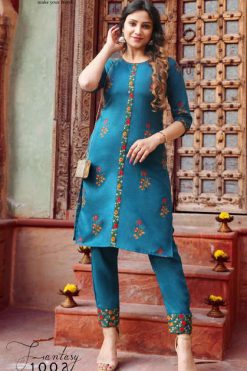 Pk Fashion Fantasy Vol 1 Kurti with Pant Wholesale Catalog 5 Pcs