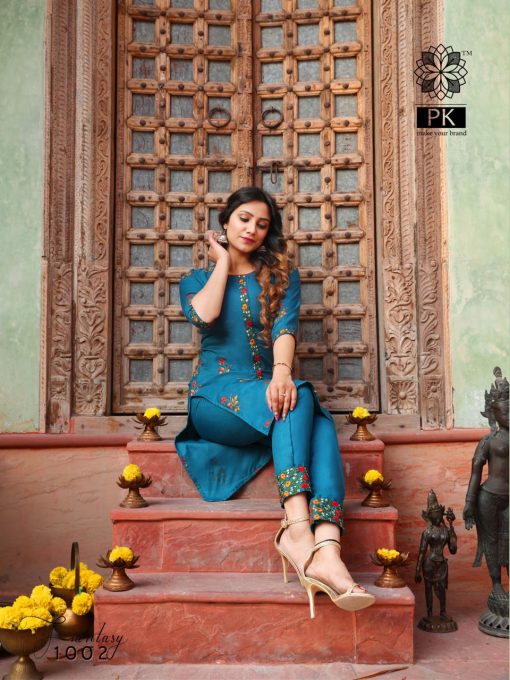 Pk Fashion Fantasy Vol 1 Kurti with Pant Wholesale Catalog 5 Pcs 4 510x680 - Pk Fashion Fantasy Vol 1 Kurti with Pant Wholesale Catalog 5 Pcs