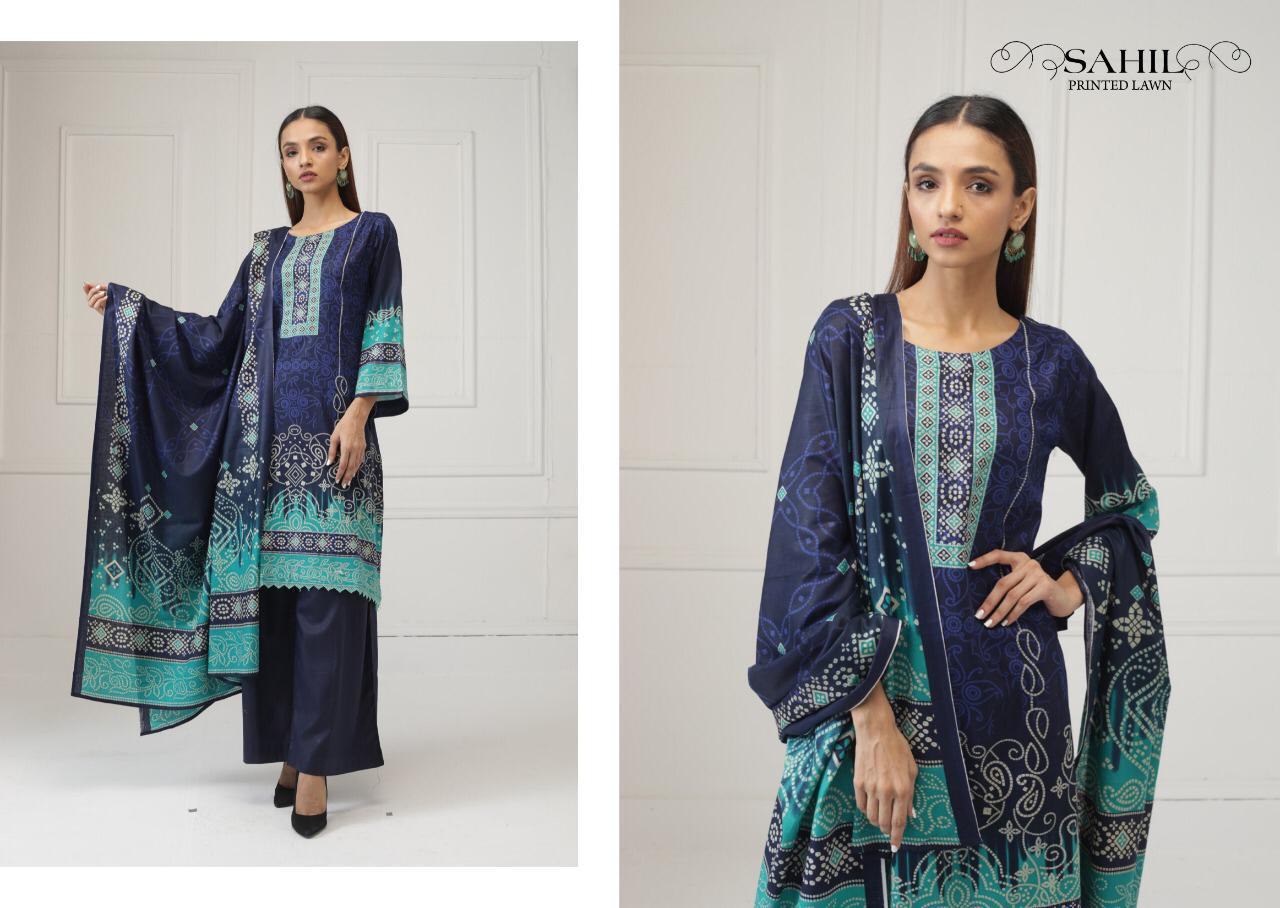 Sahil Printed Lawn Salwar Suit Wholesale Catalog 8 Pcs
