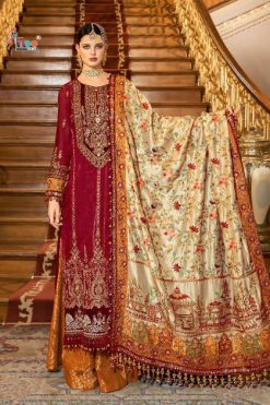 Shree Fabs Mbroidered Mariya B Vol 12 Super Nx Salwar Suit Wholesale Catalog 4 Pcs