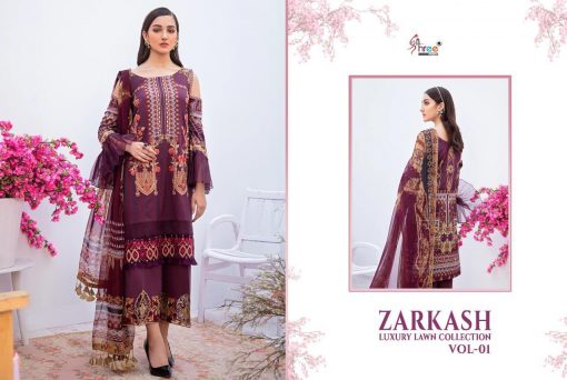 Shree Fabs Zarkash Luxury Lawn Collection Vol 1 Salwar Suit Wholesale Catalog 8 Pcs 10 510x342 - Shree Fabs Zarkash Luxury Lawn Collection Vol 1 Salwar Suit Wholesale Catalog 8 Pcs