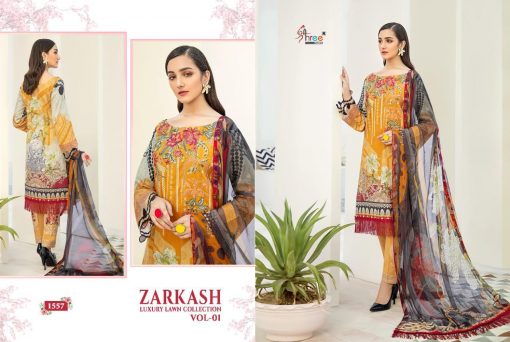 Shree Fabs Zarkash Luxury Lawn Collection Vol 1 Salwar Suit Wholesale Catalog 8 Pcs 13 510x342 - Shree Fabs Zarkash Luxury Lawn Collection Vol 1 Salwar Suit Wholesale Catalog 8 Pcs