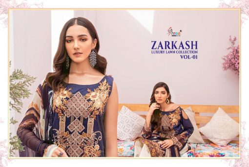 Shree Fabs Zarkash Luxury Lawn Collection Vol 1 Salwar Suit Wholesale Catalog 8 Pcs 3 510x342 - Shree Fabs Zarkash Luxury Lawn Collection Vol 1 Salwar Suit Wholesale Catalog 8 Pcs