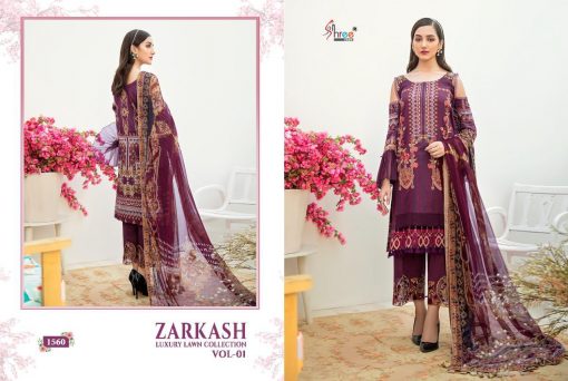 Shree Fabs Zarkash Luxury Lawn Collection Vol 1 Salwar Suit Wholesale Catalog 8 Pcs 6 510x342 - Shree Fabs Zarkash Luxury Lawn Collection Vol 1 Salwar Suit Wholesale Catalog 8 Pcs