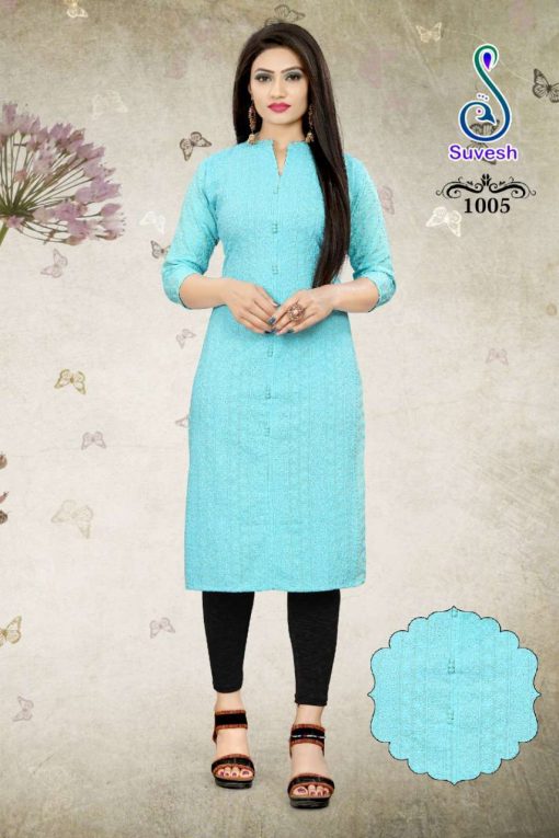 Suvesh Lakhnavi Vol 5 Chikan Work Kurti Wholesale Catalog 6 Pcs 4 510x765 - Suvesh Lakhnavi Vol 5 Chikan Work Kurti Wholesale Catalog 6 Pcs