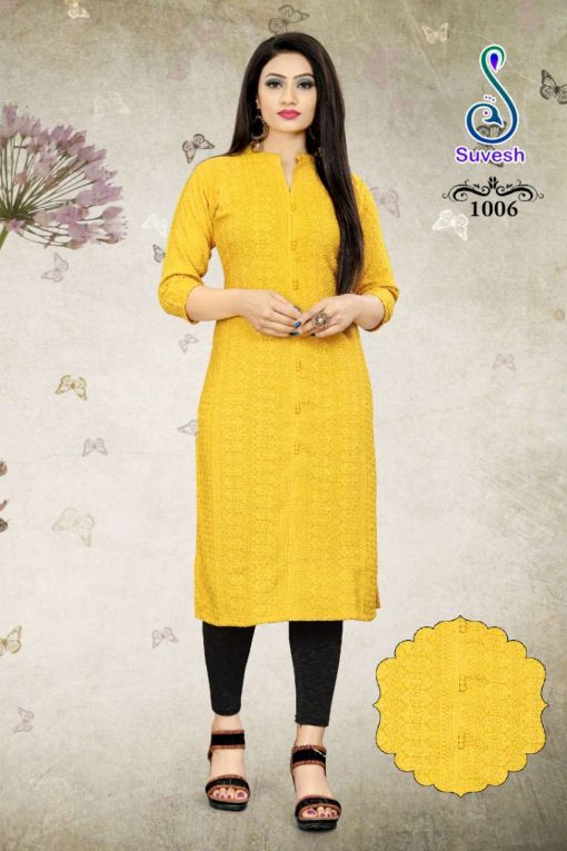 Suvesh Lakhnavi Vol 5 Chikan Work Kurti Wholesale Catalog 6 Pcs 6 510x765 - Suvesh Lakhnavi Vol 5 Chikan Work Kurti Wholesale Catalog 6 Pcs